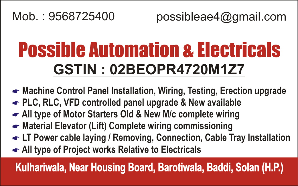 Possible Automation & electricals