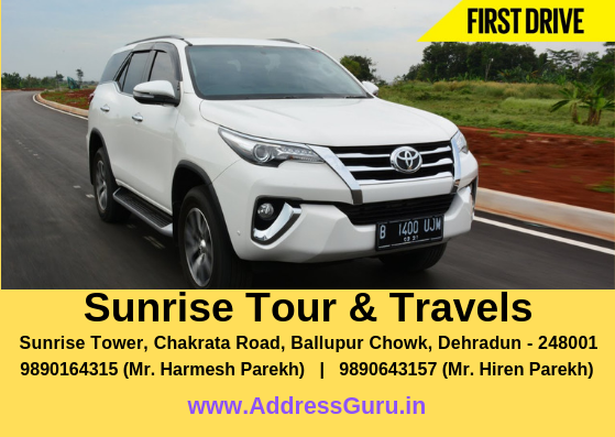 Sunrise Tour & Travels in Dehradun