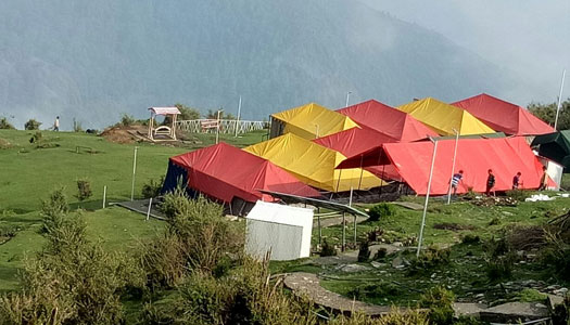 The Sky Village in kangra | luxury camp in kangra