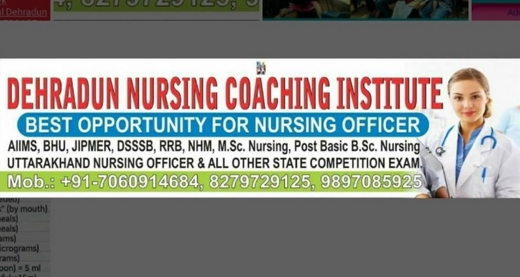 Dehradun Nursing Coaching Institute - Dehradun