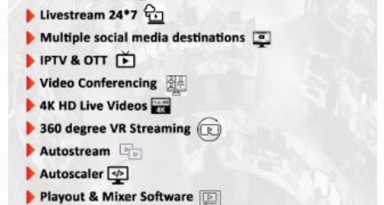 All in One streaming studio : Playout, Video conferencing & 24x7 channels