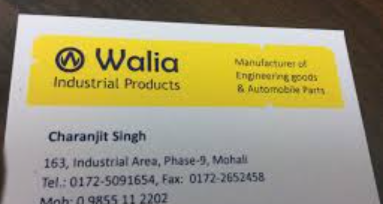 ssWalia Industrial Engineering Components - Chandigarh