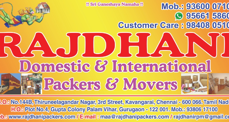 ssRajdhani domestics international packers and movers