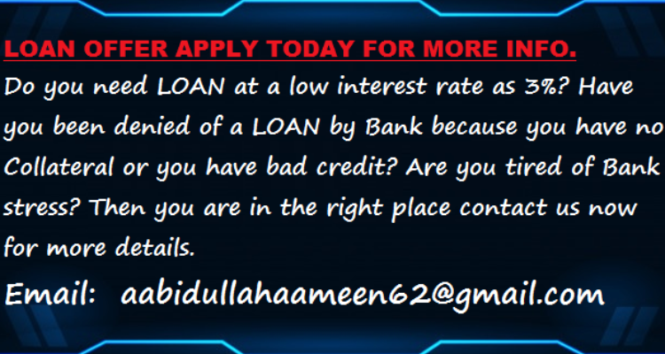 Possible LOAN offer contact us now