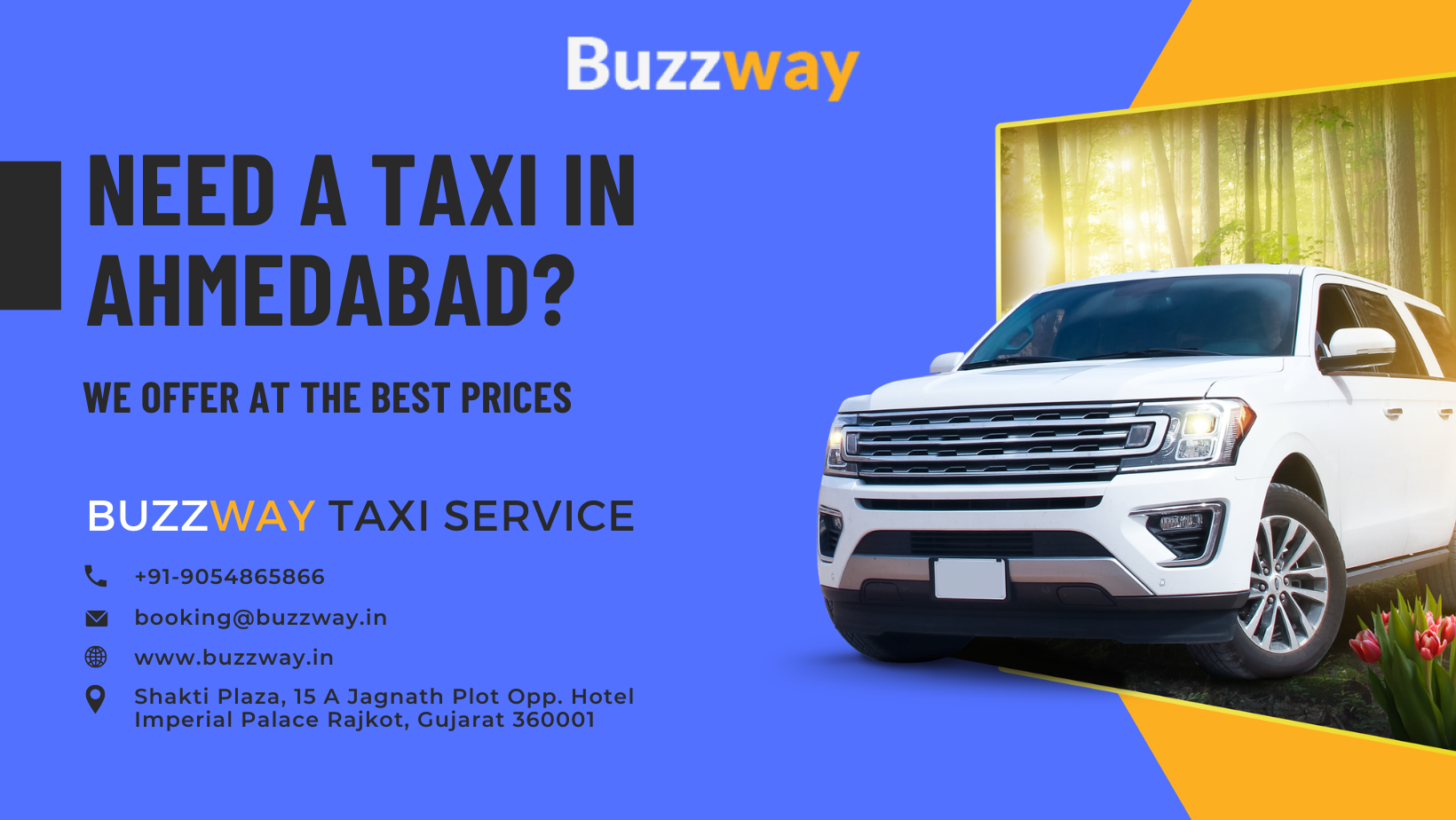 One way Taxi & Cab in Ahmedabad | Best Taxi & Cab service in Ahmedabad : Buzzway
