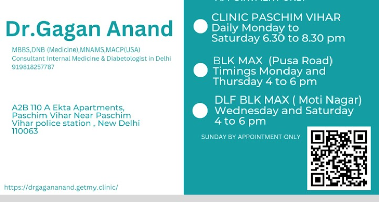 Dr. Gagan Anand- General Medicine In Delhi