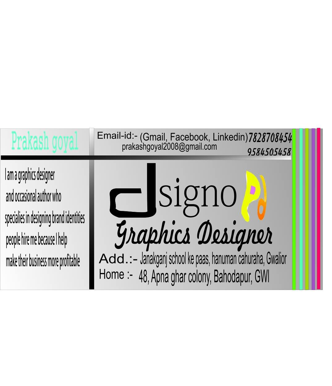 Dsigno graphics and web designer - Gwalior