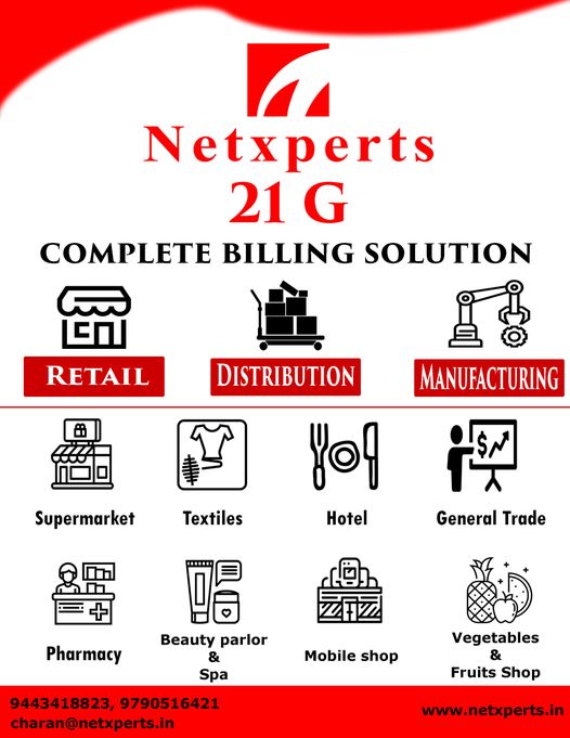 Netxperts-  GST Billing Software in Tirunelveli