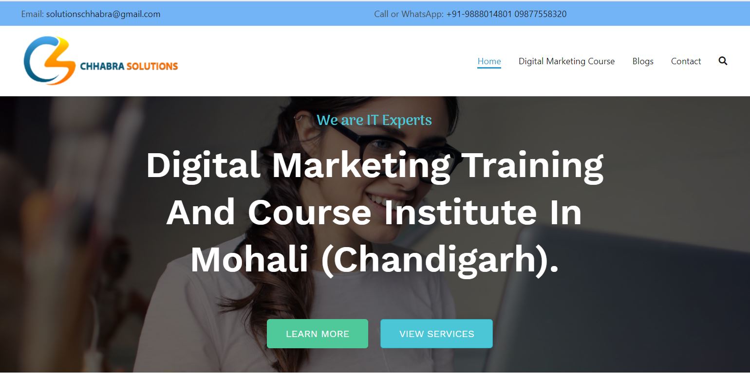 Chhabra Solutions -Digital Marketing Training Institute, Chandigarh