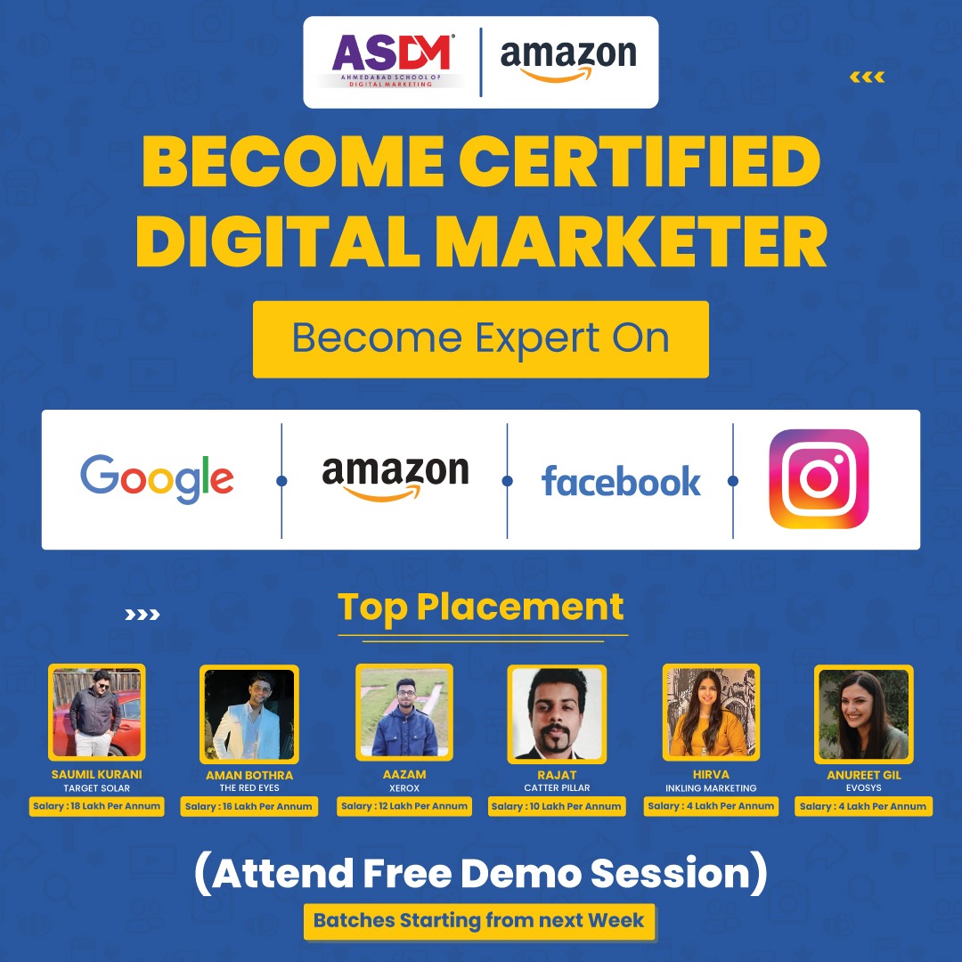 ASDM - Digital Marketing Course In Ahmedabad