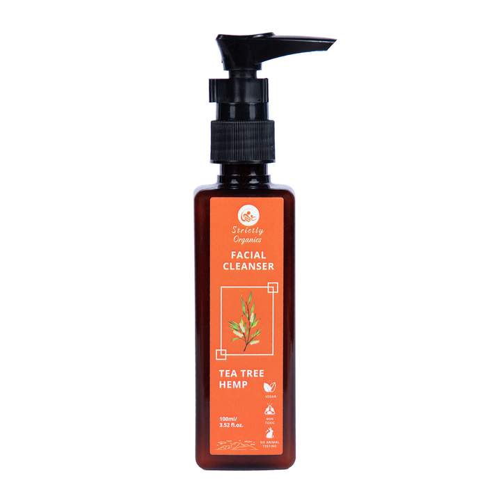 Tea Tree & Hemp Facial Cleanser | For Dry Acne, Skin Nourishment