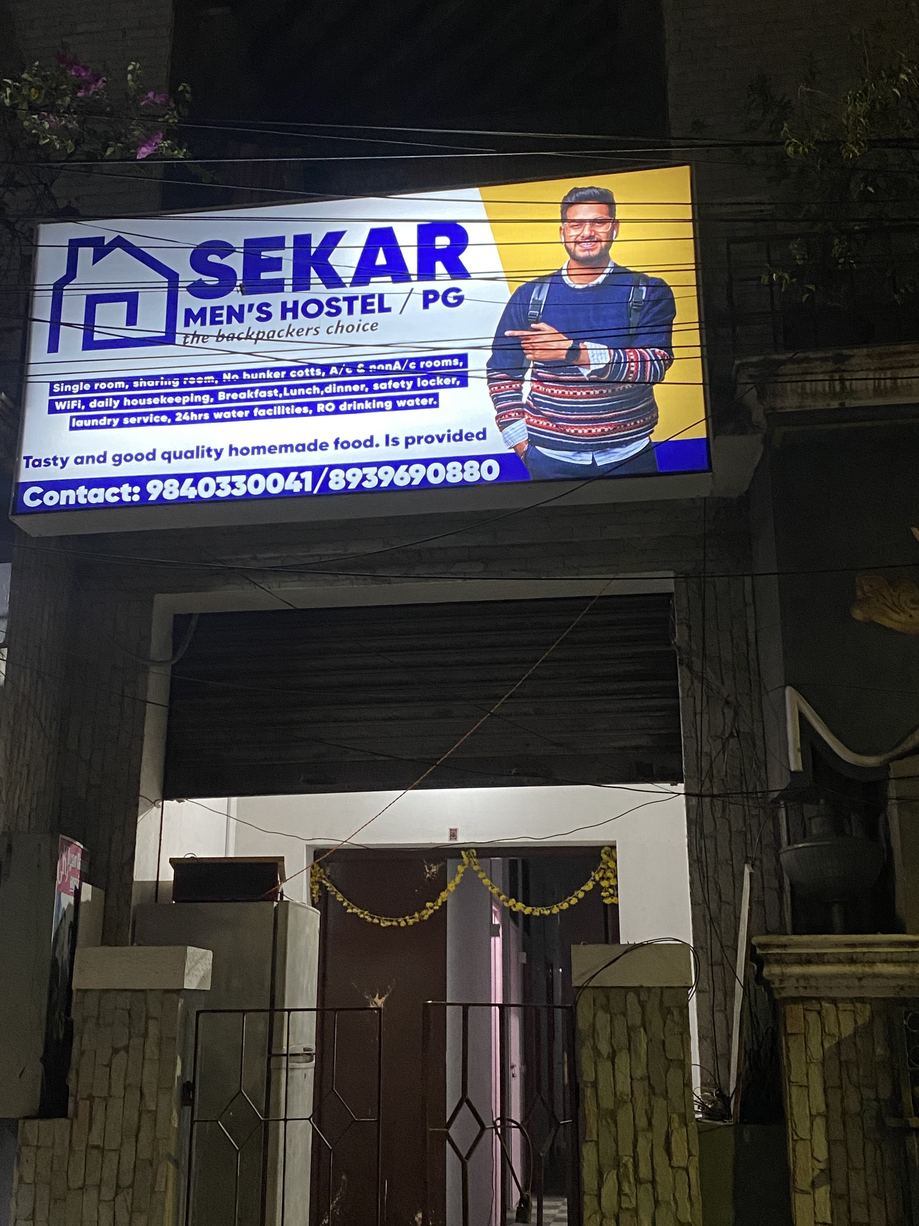 GK.Sekar Men’s Hostel/PG