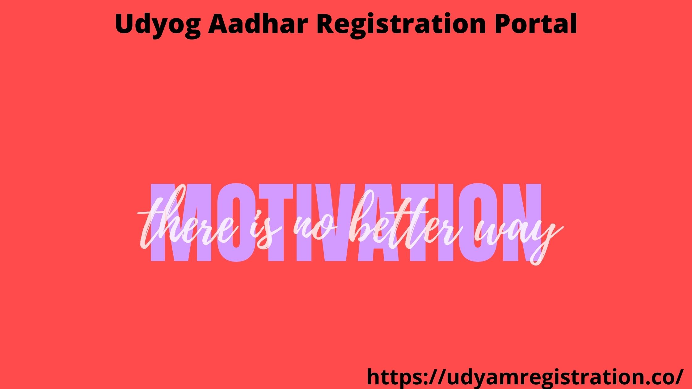 Online Udyog Aadhar Registration portal