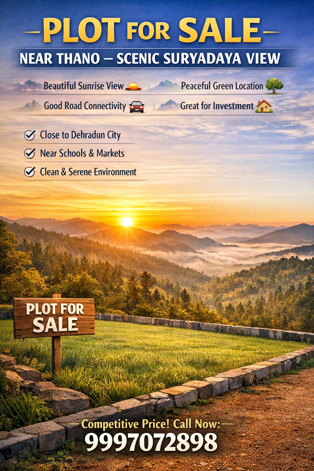 Plot for Sale Near Thano – Suryadaya View